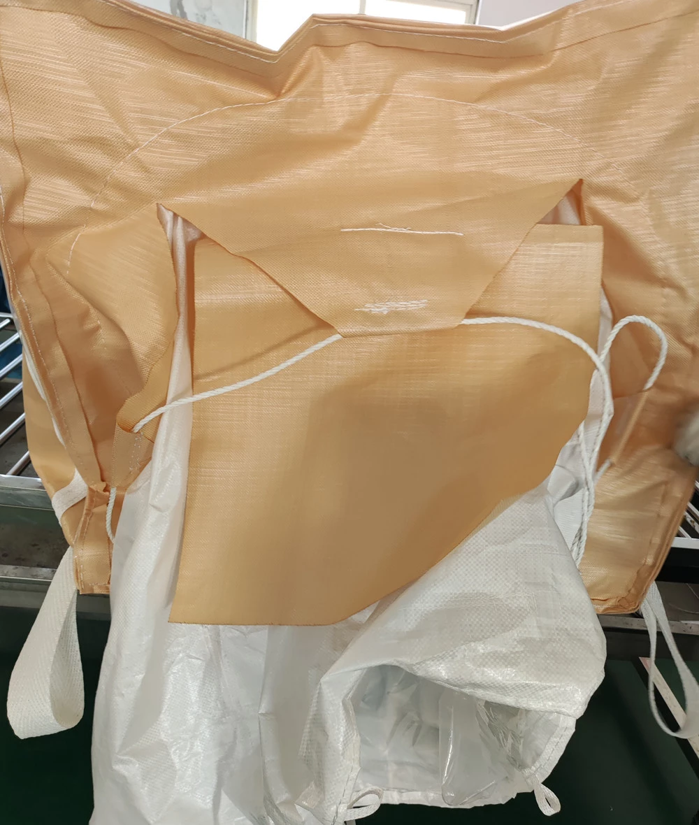 Coated Beige U-Panel Bag for Chemical Powder — detail view 4