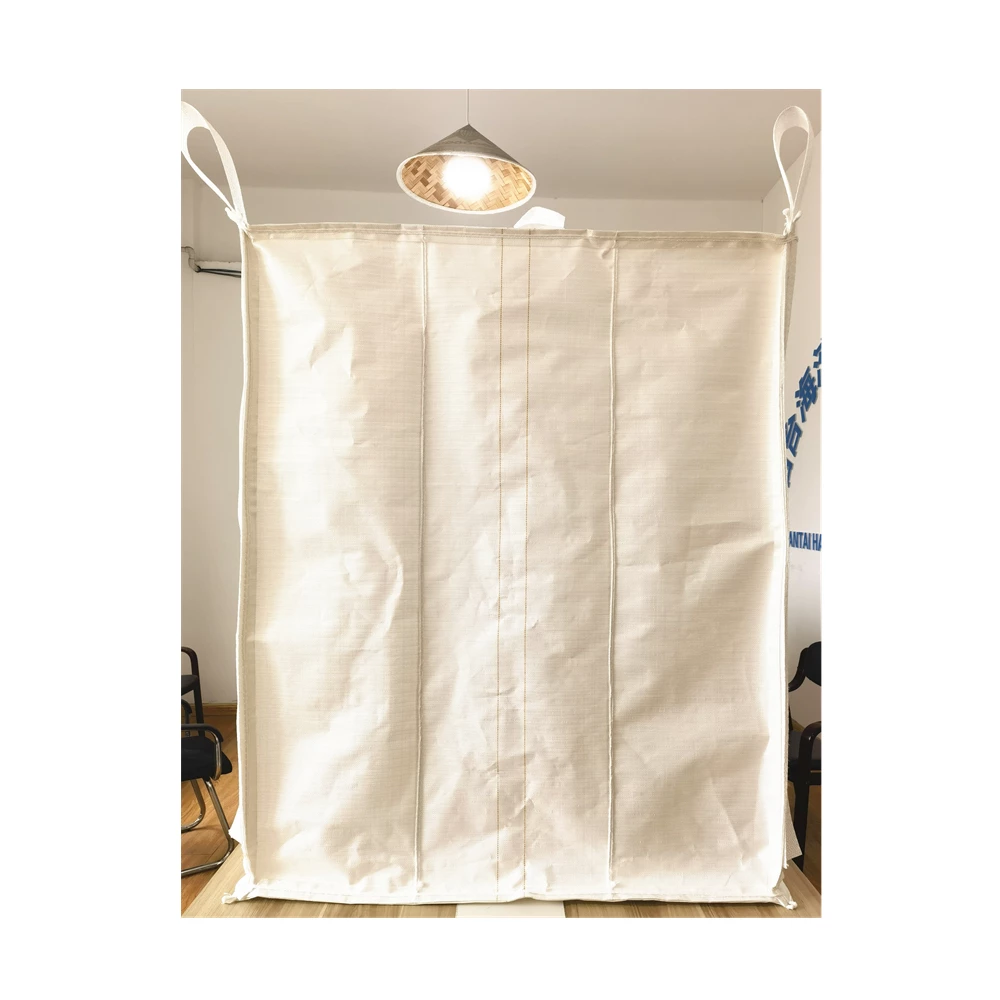 Uncoated White Baffle Bulk Bag with Dedicated Filling Spout — detail view 1