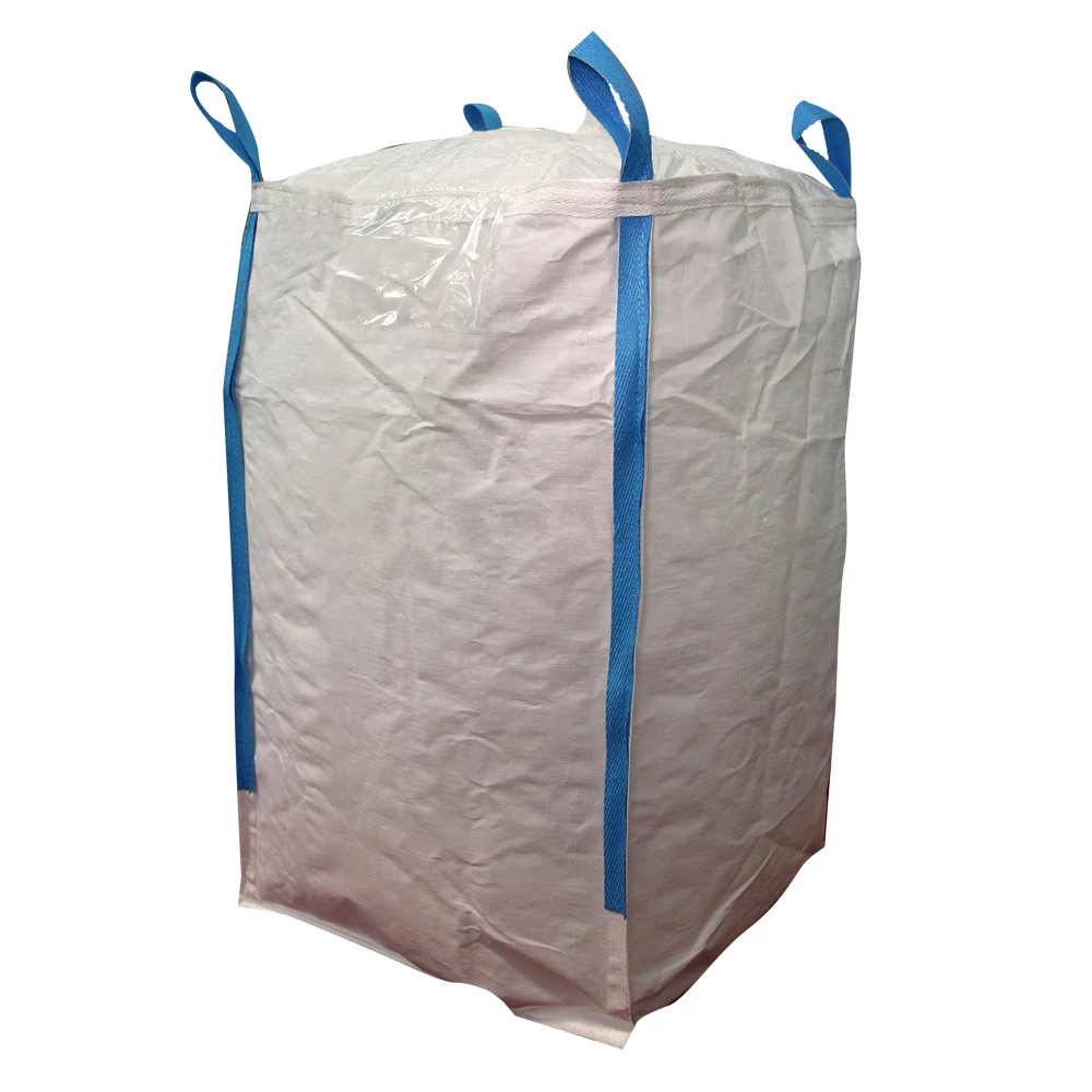 Uncoated White Construction Bulk Bag with a Fill Spout — detail view 5