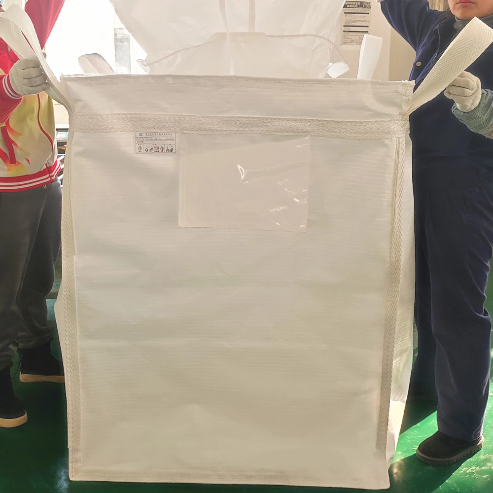 U-Panel Powder Bulk Bag with Side-Seam Loops and Spouts — detail view 1