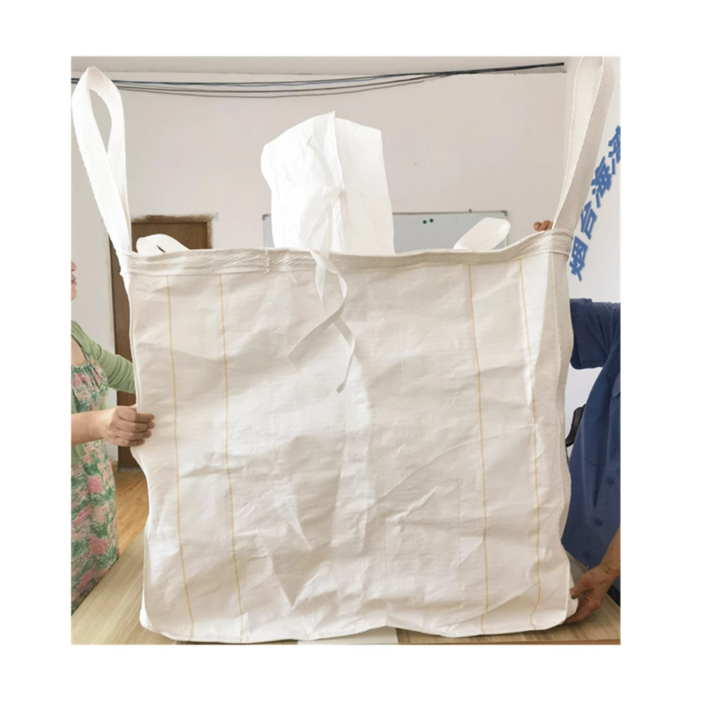 Tubular FIBC 90 x 90 x 110cm with Fill Spout and Flat Base — detail view 1