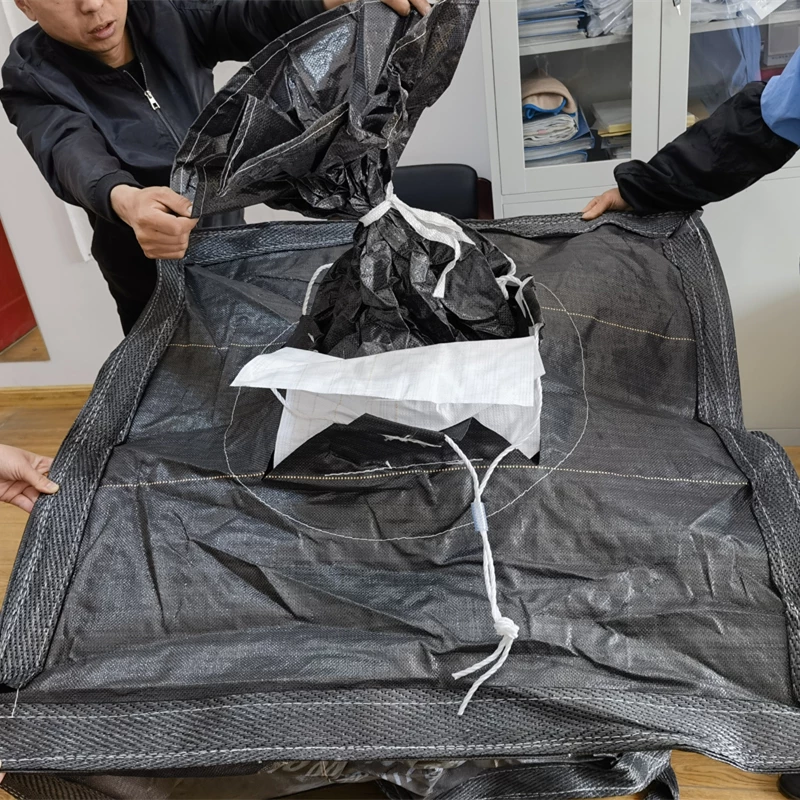 Black Potato Baffle Bag, 90 × 90 × 100 cm — detail view 5