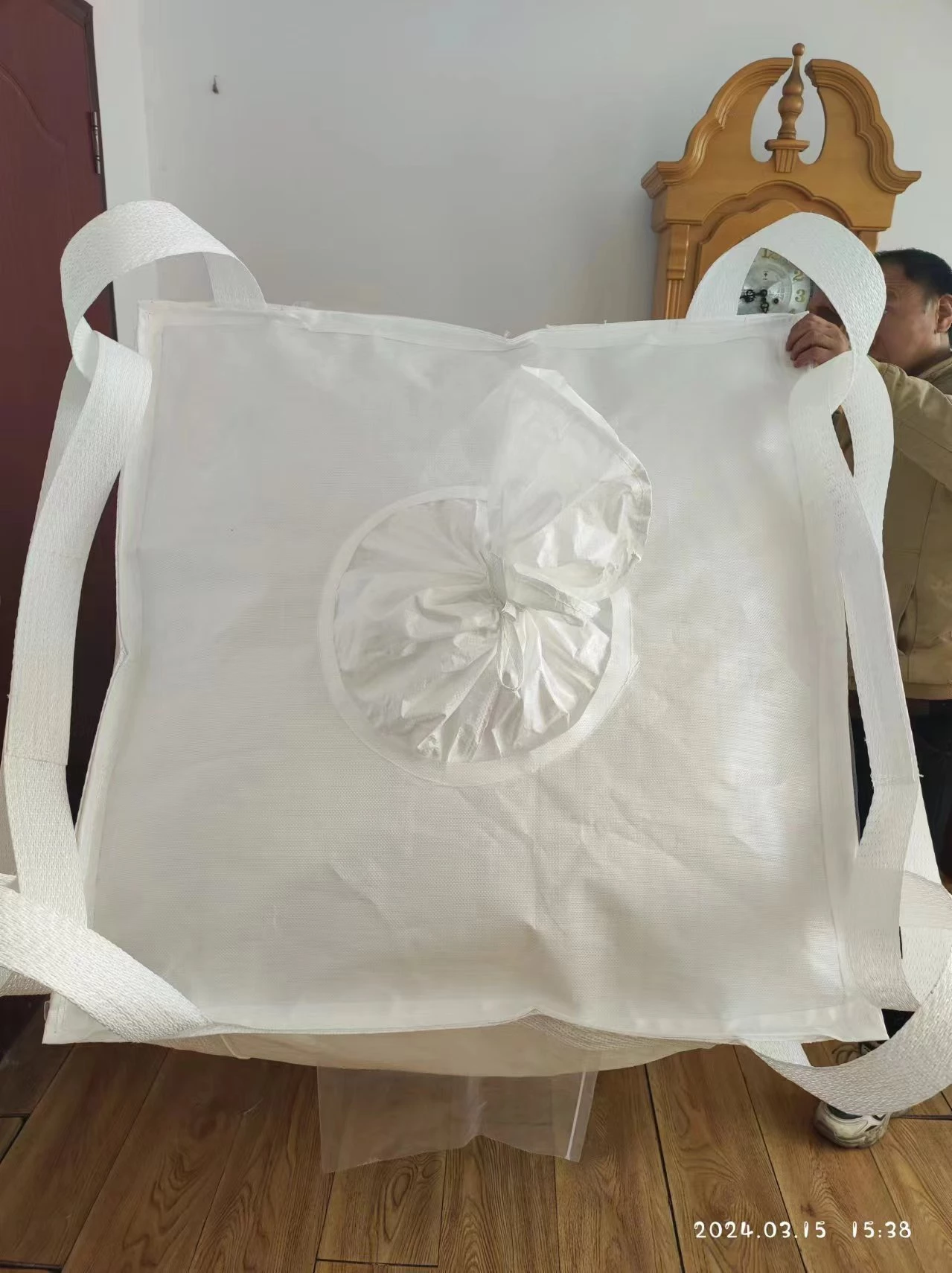 Uncoated Polypropylene Bulk Bag with PE Liner and Dual Spouts — detail view 6