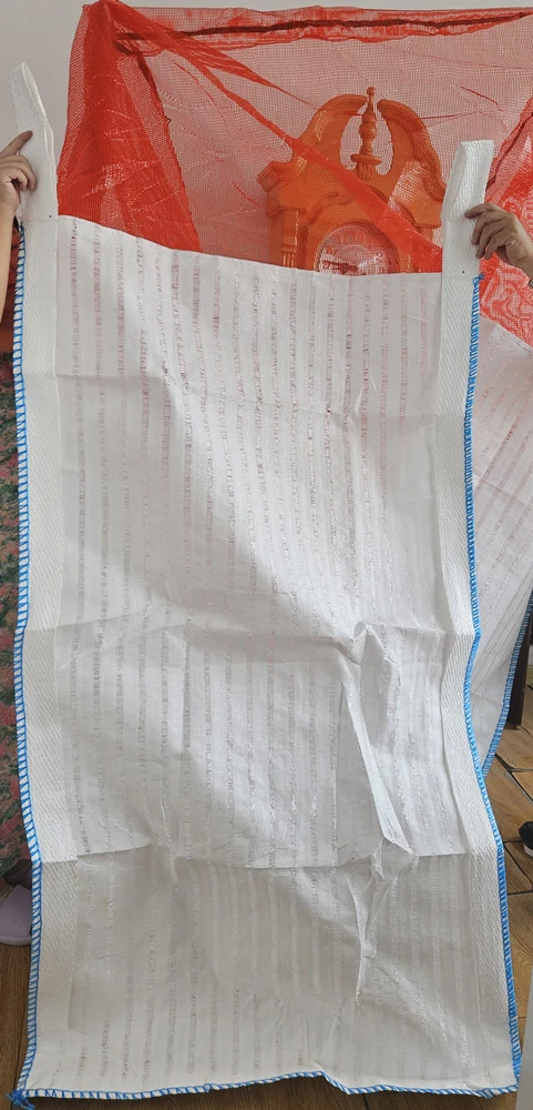 Uncoated Mesh FIBC 90 x 90 x 160 with Duffle Top — detail view 4