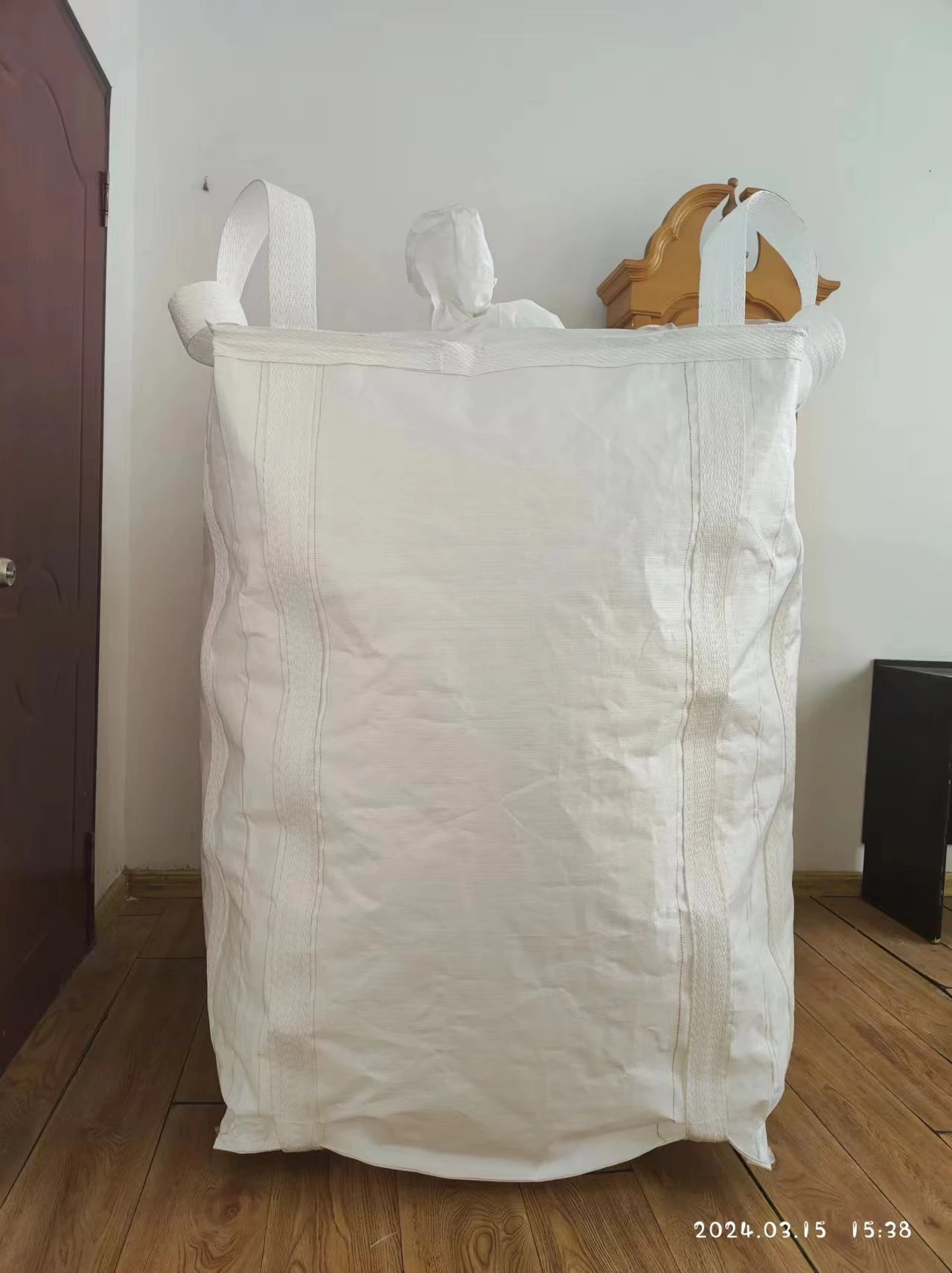 Uncoated Polypropylene Bulk Bag with PE Liner and Dual Spouts — detail view 4