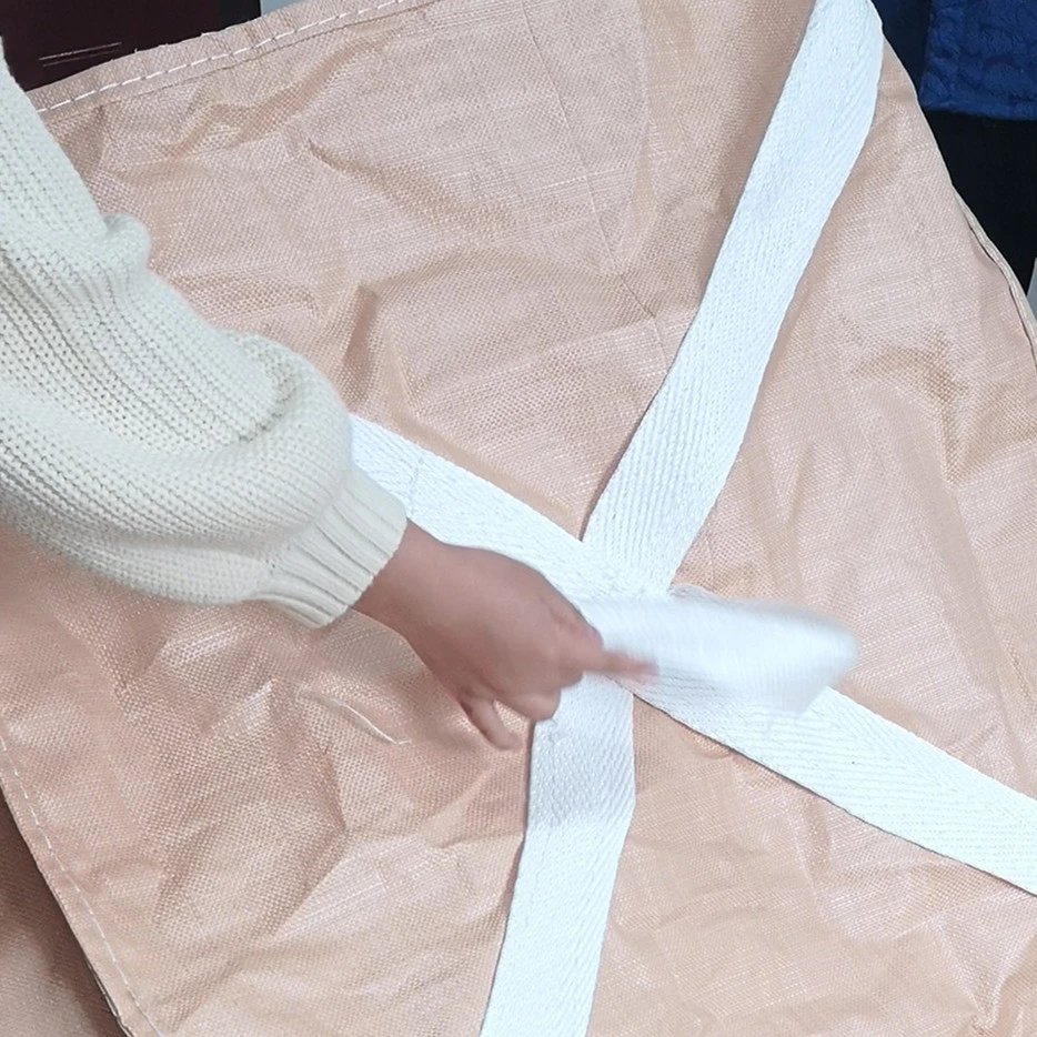 Saco Tubular Bege para Areia 80x80x70 com Topo Aberto — detail view 6