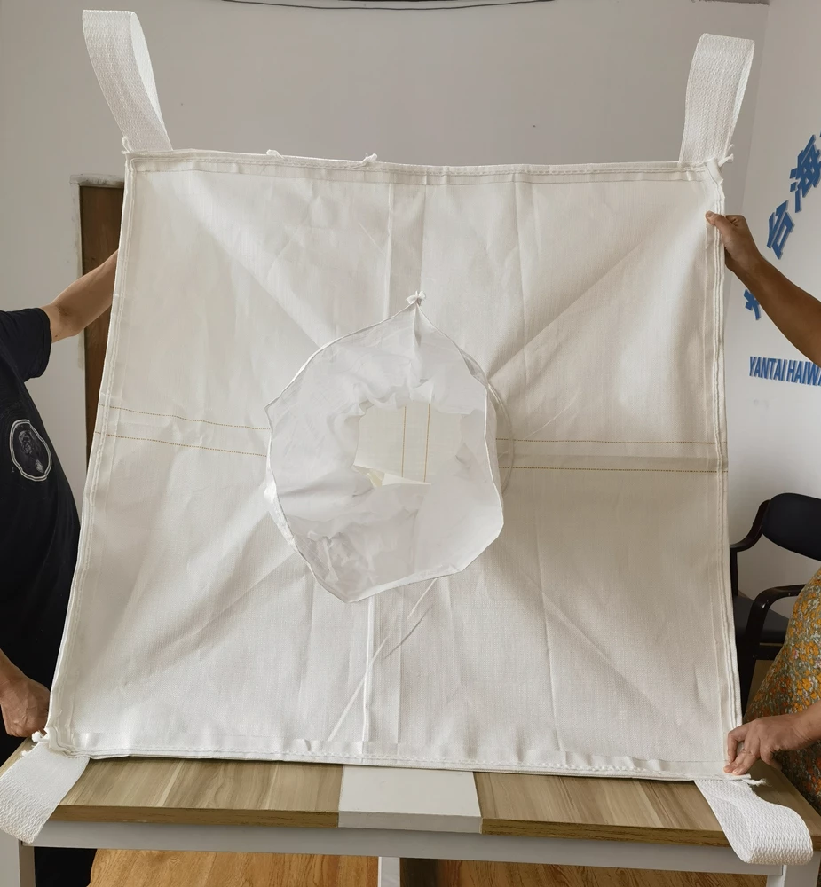 Uncoated White Baffle Bulk Bag with Dedicated Filling Spout — detail view 3