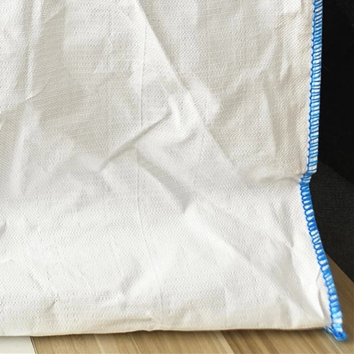 White Uncoated U-Panel Container Bag with Fully Open Top — detail view 5