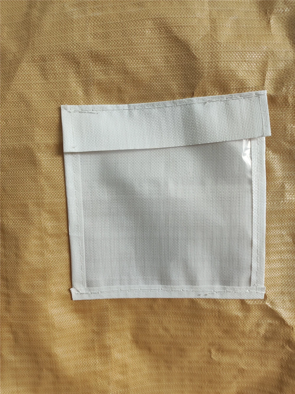Beiger unbeschichteter Big Bag 95 x 95 x 122 mit Stutzen — detail view 6