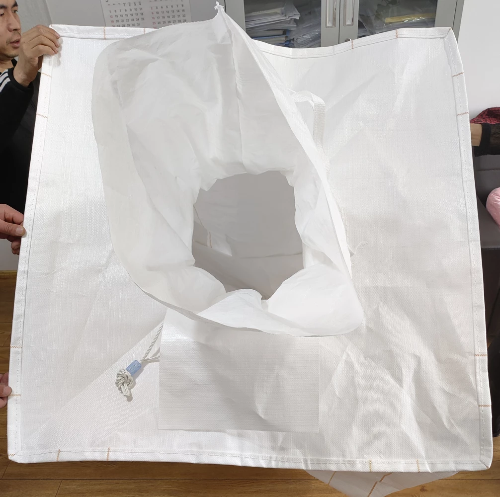 92x92x120 Uncoated Construction Bag with Two Spouts — detail view 5