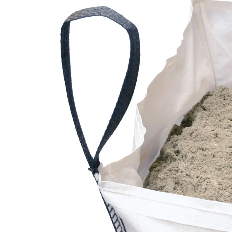 White U-Panel Sand FIBC with Open Top and Flat Base — detail view 3