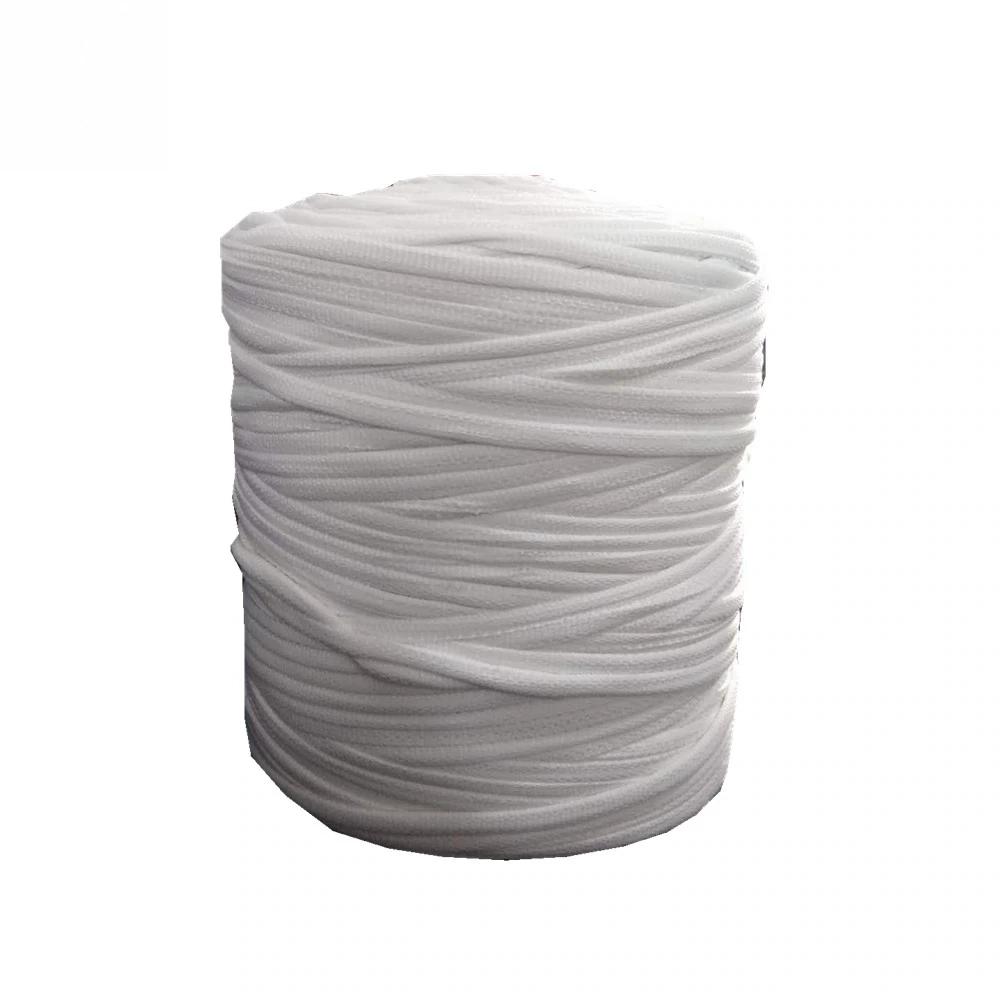 8 mm White Woven Filler Cord for Bulk Bag Seams — detail view 3